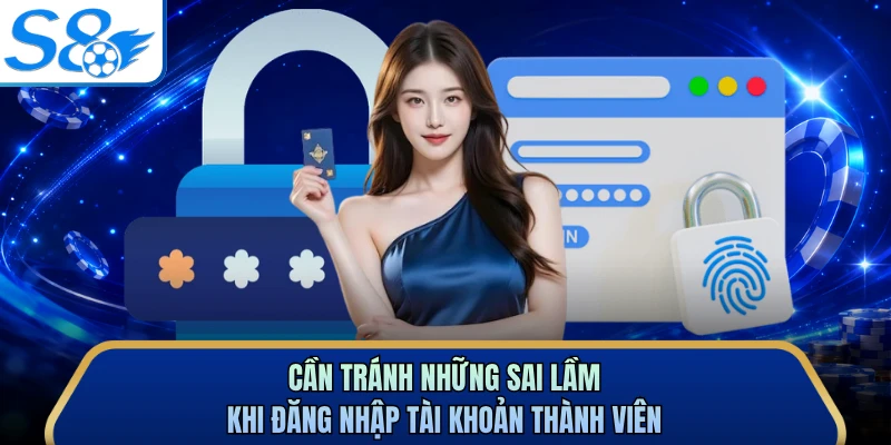 Cần tránh những sai lầm khi đăng nhập tài khoản thành viên