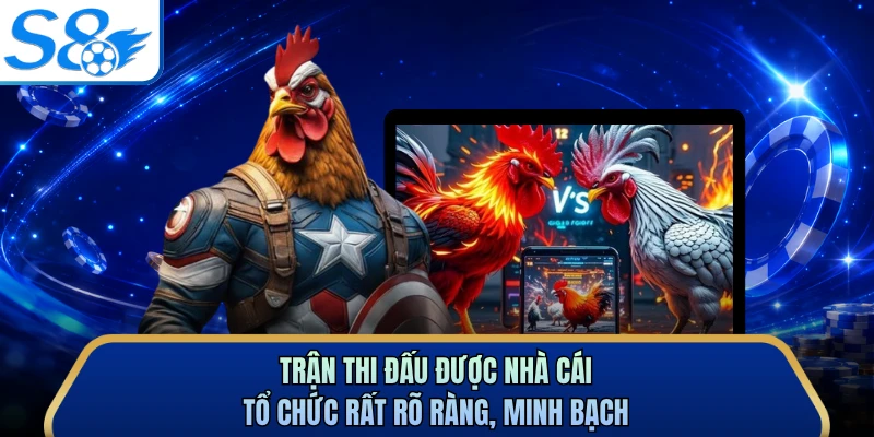 Trận thi đấu được nhà cái tổ chức rất rõ ràng, minh bạch